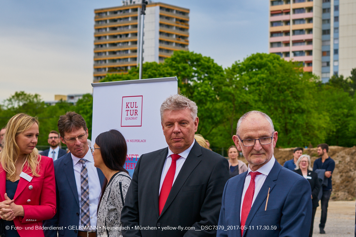 11. Mai 2017 - Grundsteinlegung für die LOGE und dem Kulturquadrat in Neuperlach